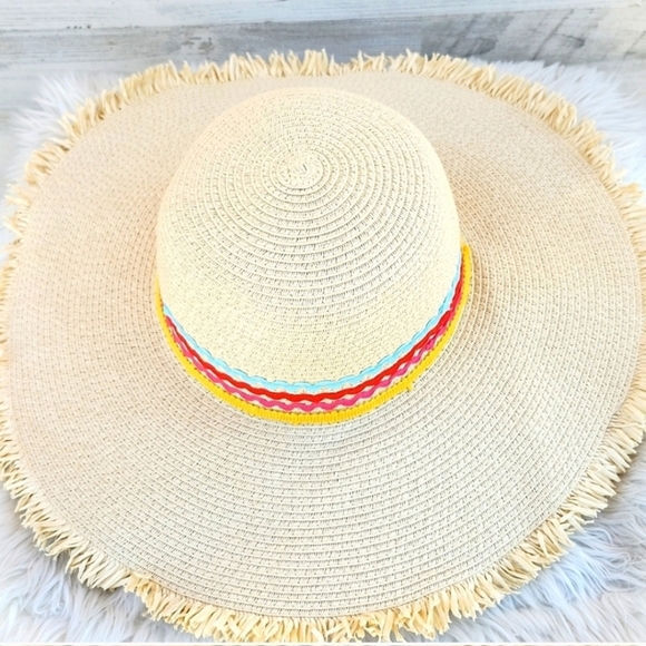 Shiraleah Wide Floppy Brim Straw Woven Sun Hat Packable - Picture 2 of 8